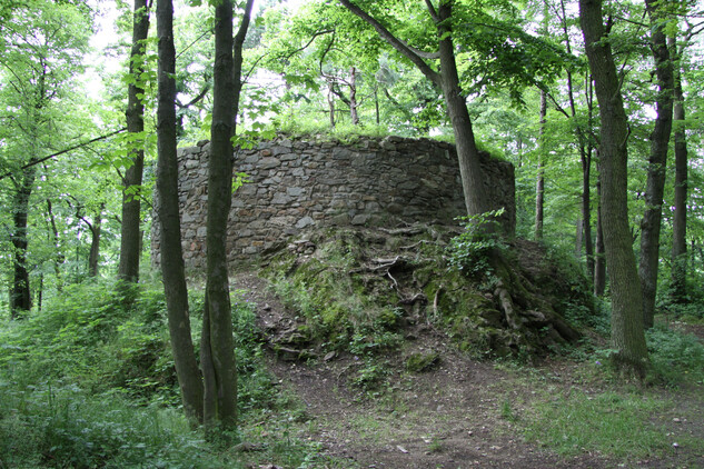 Pozůstatky hradu Prácheň